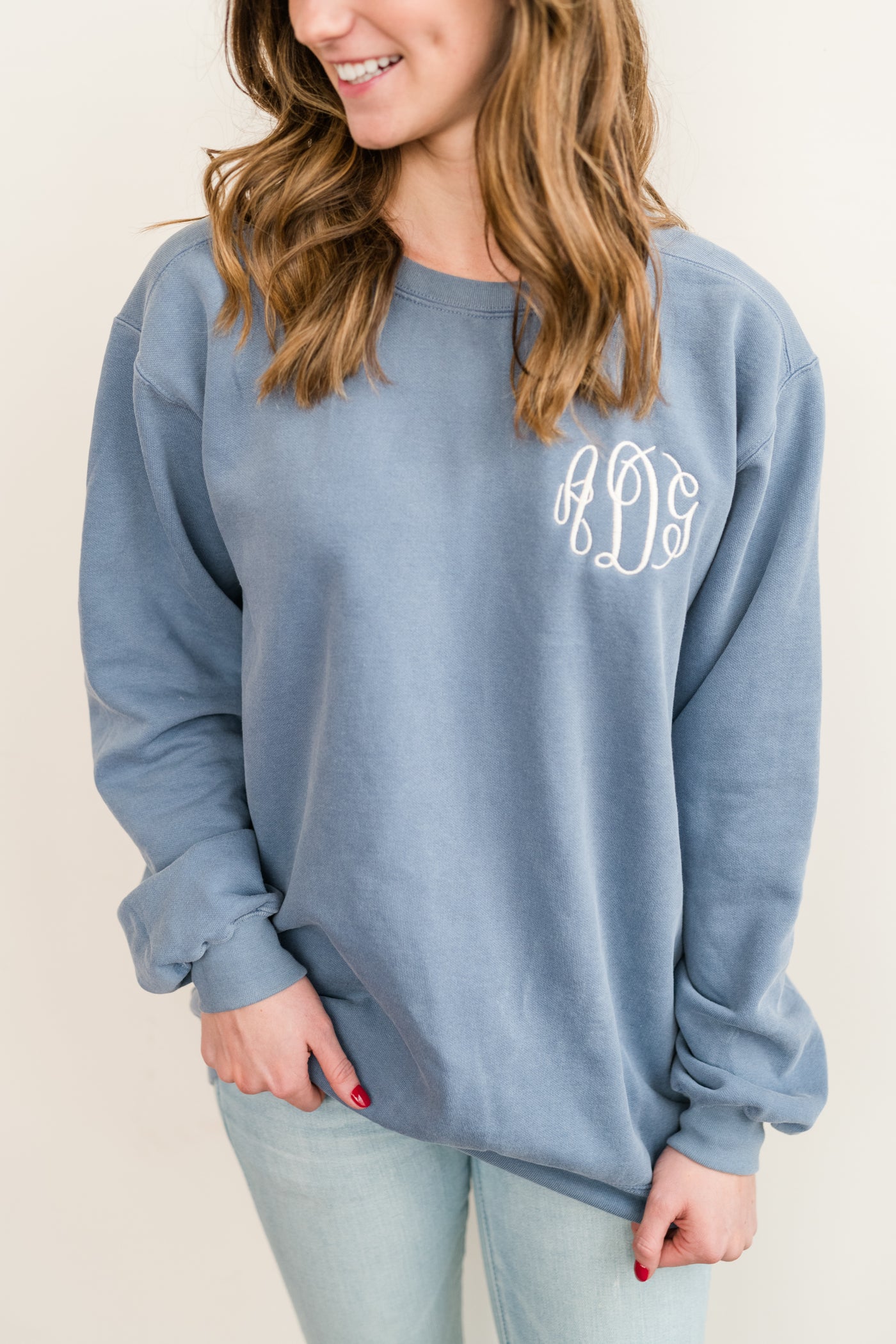 Monogram Comfort Colors Crew Neck