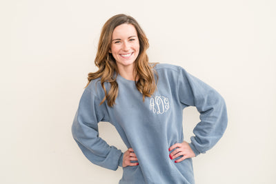 Monogram Comfort Colors Crew Neck