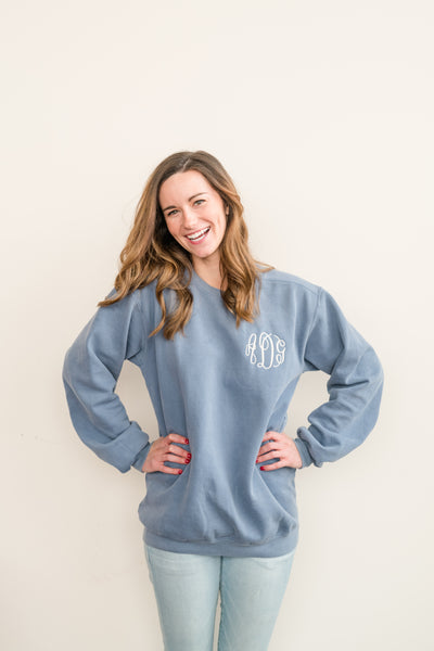 Monogram Comfort Colors Crew Neck