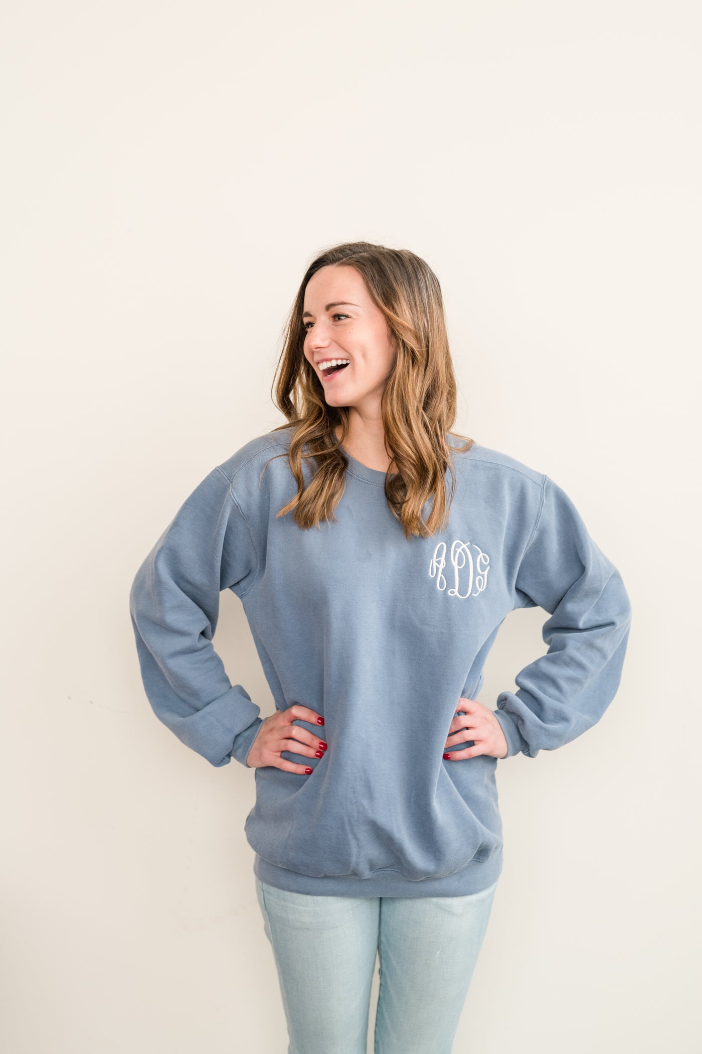 Monogram Comfort Colors Crew Neck