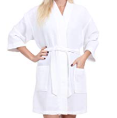 Light Blue Monogram Elizabeth Robe